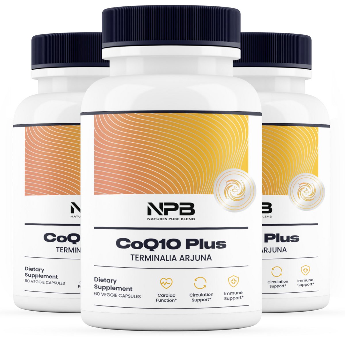 CoQ10 Plus (3 Pack) Cholesterol Natures Pure Blend