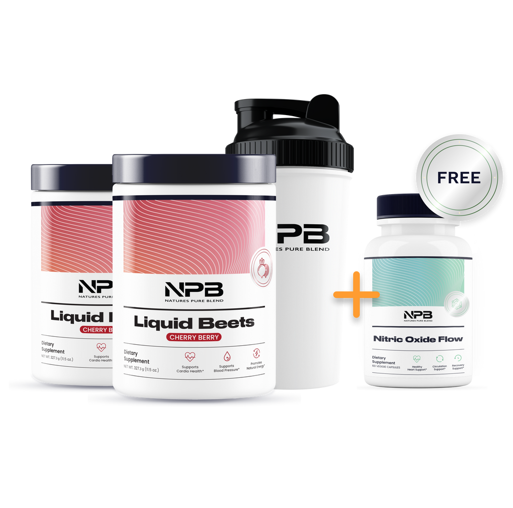 BOGO: 2 Liquid Beets, Shaker + 1 Free Nitric Oxide