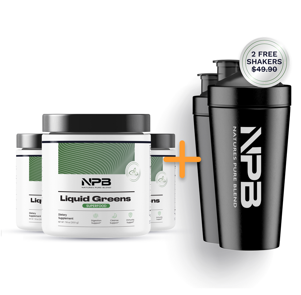 3 Liquid Greens Plus 2 Free Shakers Subscription