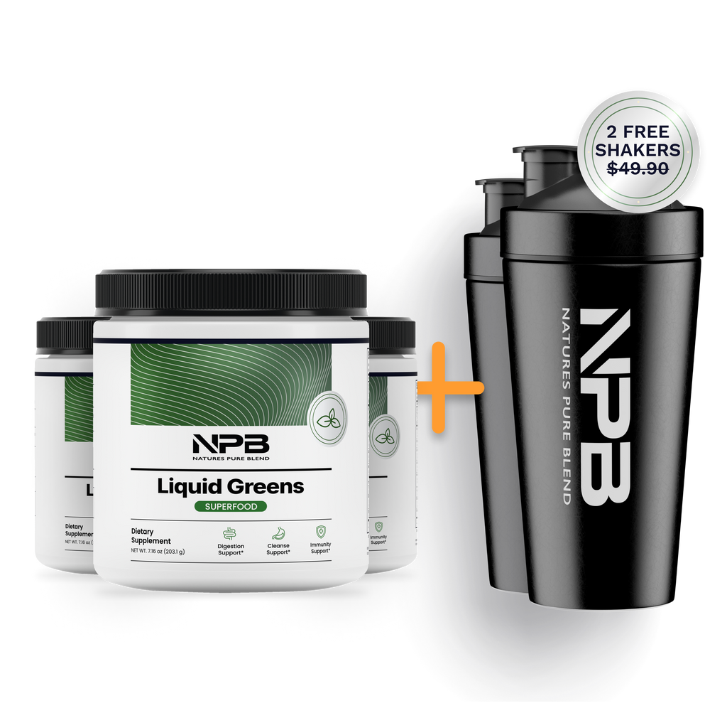 3 Liquid Greens Plus 2 Free Shakers Subscription
