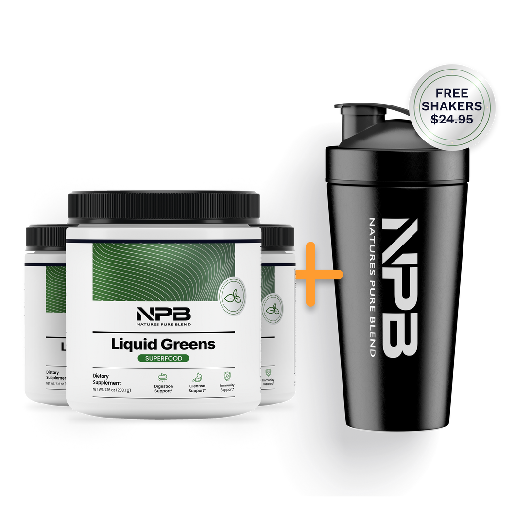 3 Liquid Greens + Free Shaker Subscription