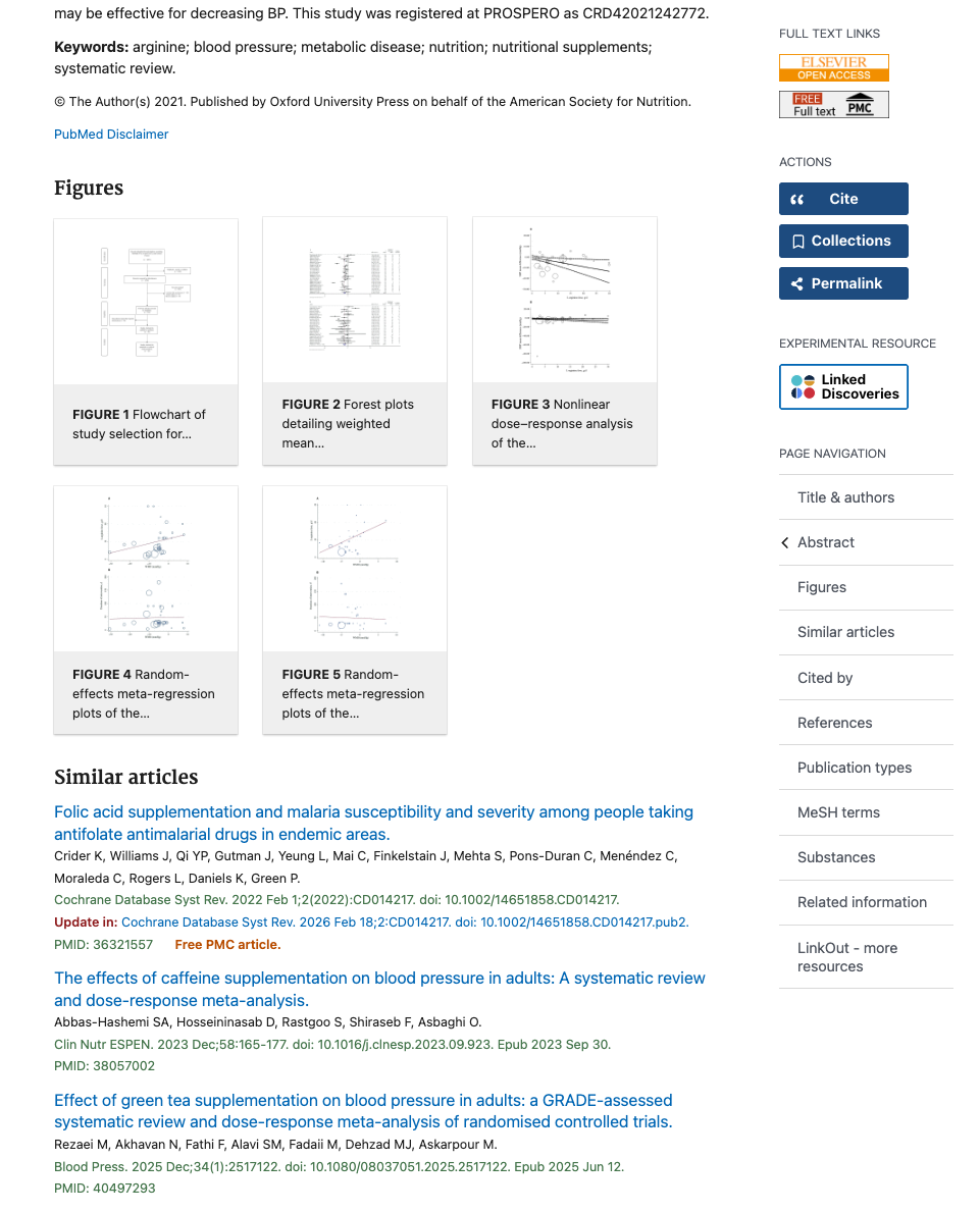 The study on PubMed