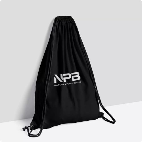 Black Drawstring Backpack